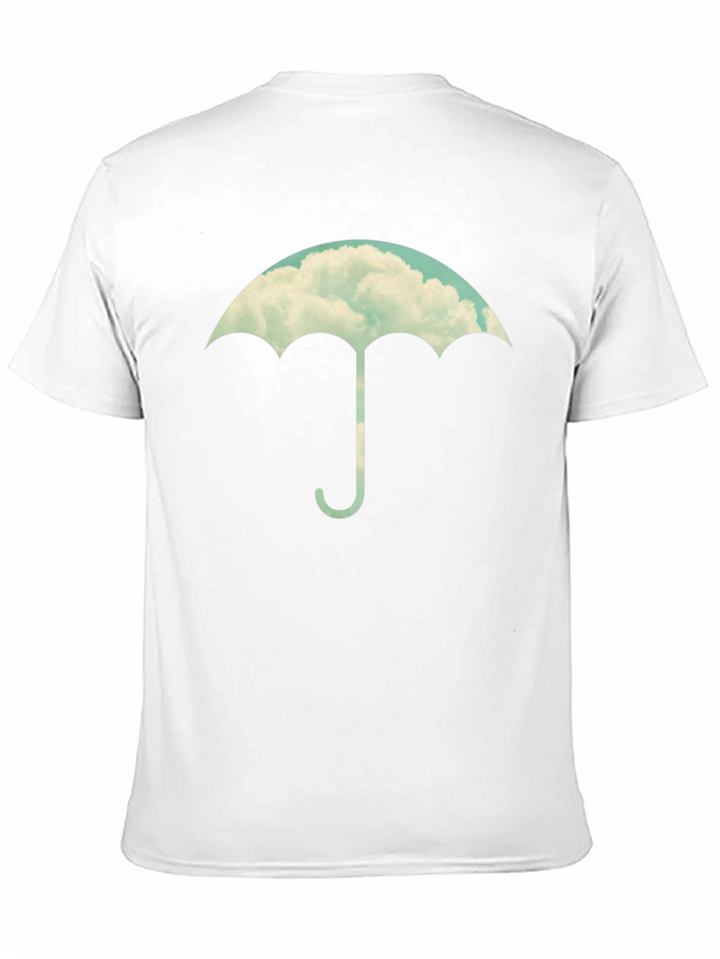 Cloud Umbrella Graphic Tee - Stylish Black T-Shirt