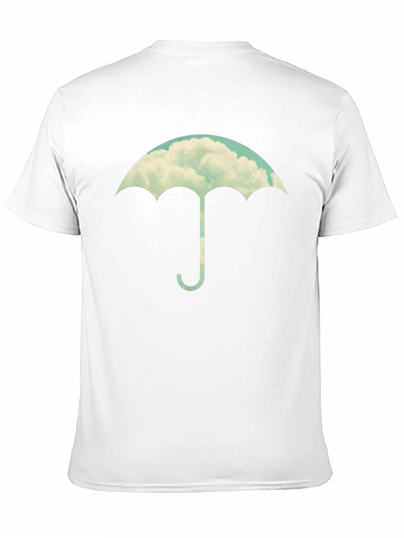 Cloud Umbrella Graphic Tee - Stylish Black T-Shirt