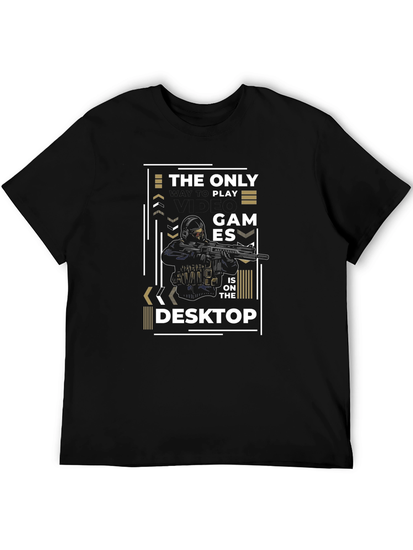 Gamer T-Shirt - The Only Games on the Desktop