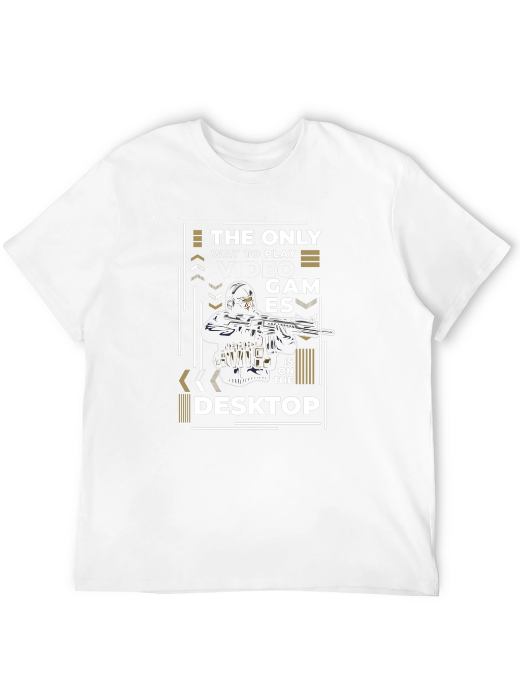 Gamer T-Shirt - The Only Games on the Desktop