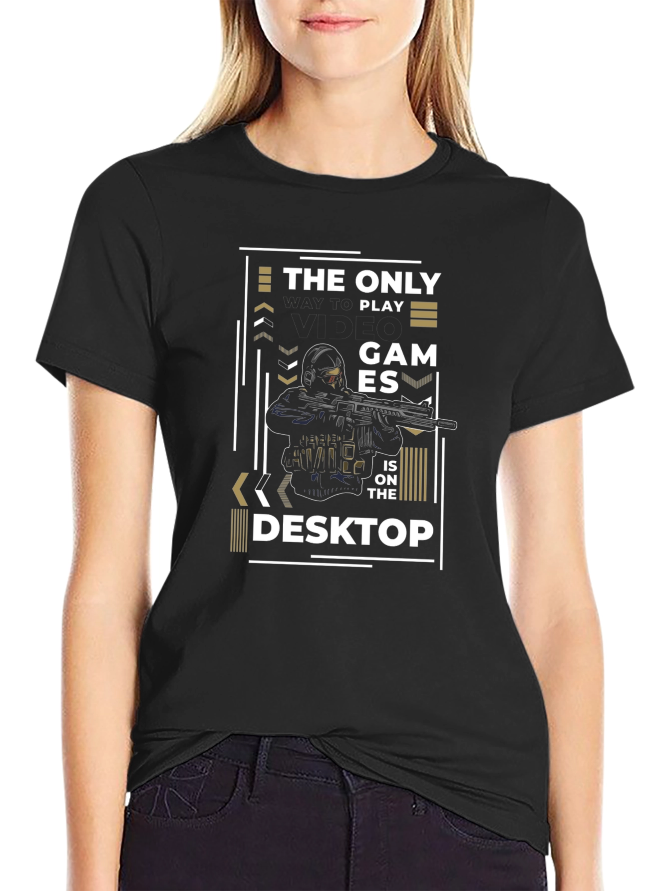 Gamer T-Shirt - The Only Games on the Desktop