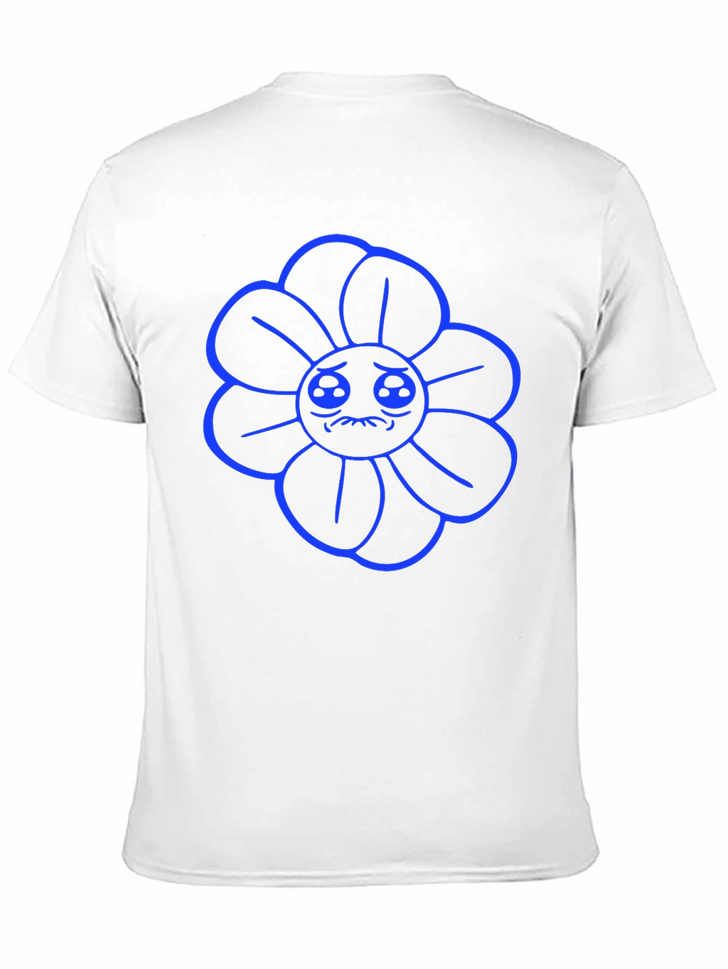 Sad Flower Graphic Tee - Black Casual Shirt