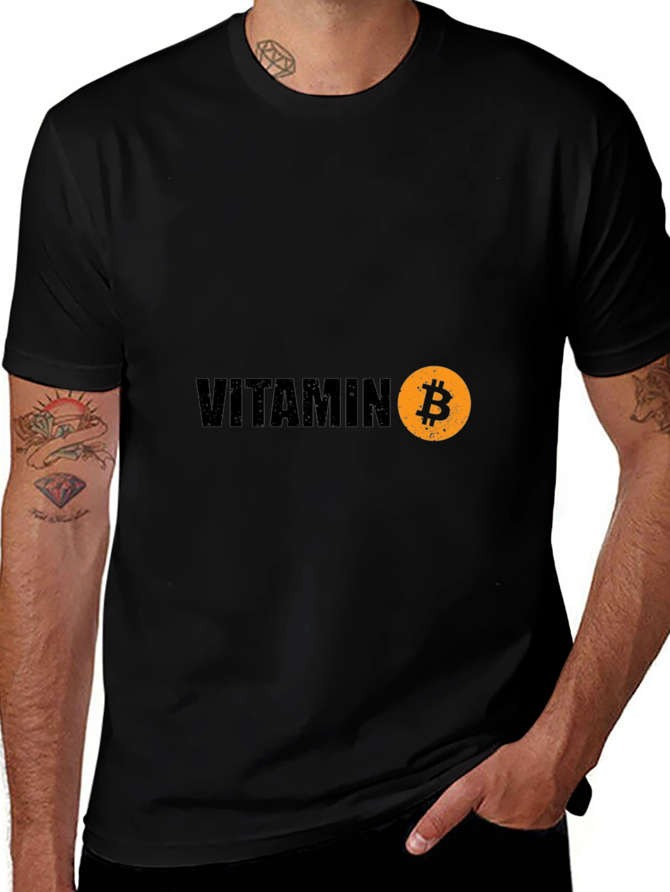 Vitamin B Bitcoin Black T-Shirt