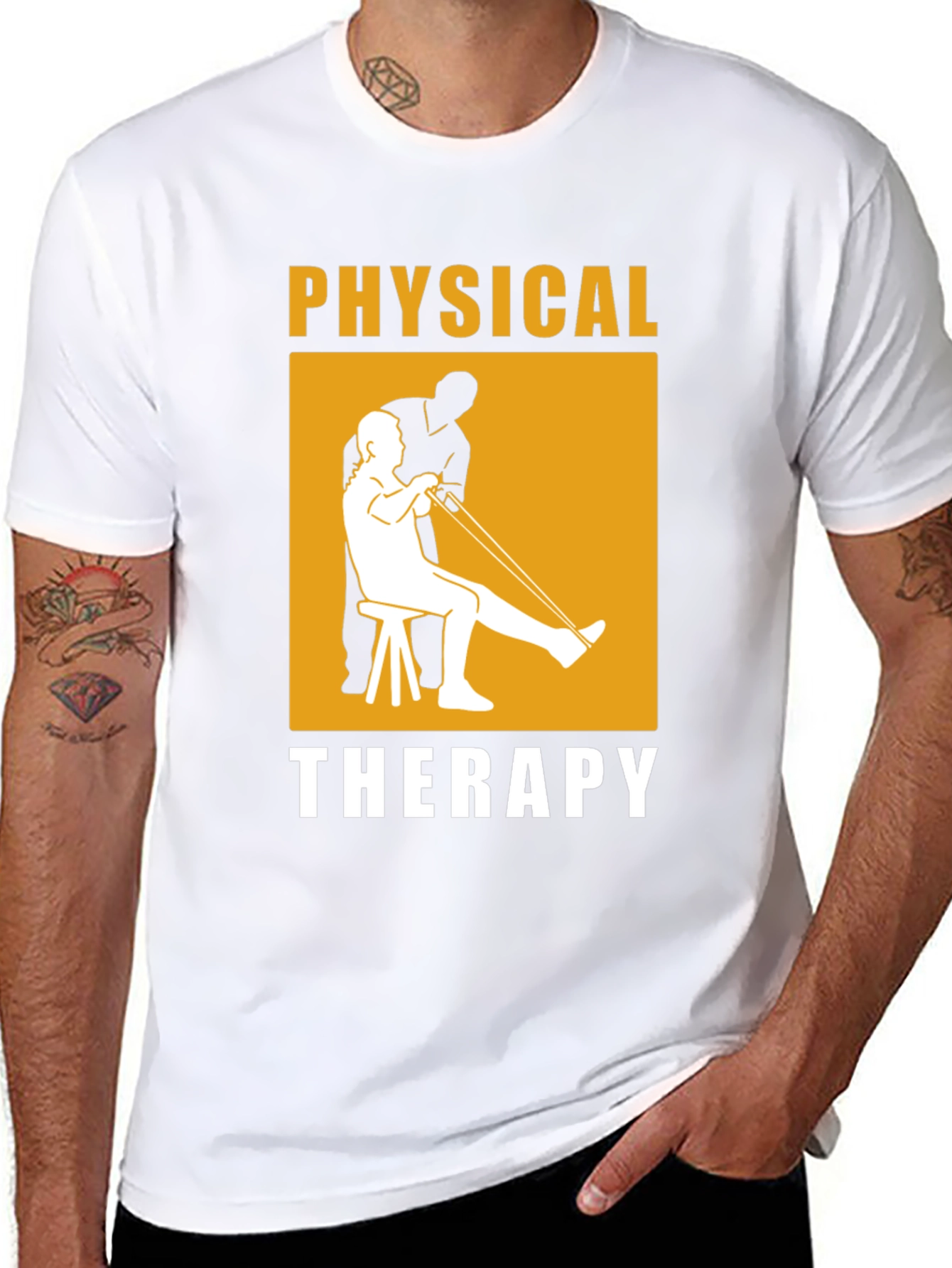 Physical Therapy Black Graphic T-Shirt