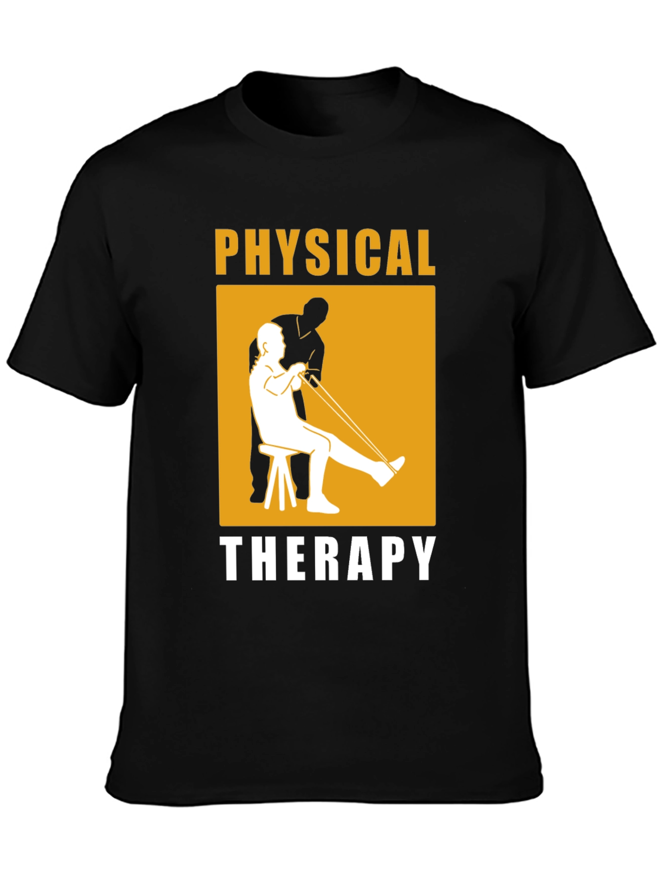 Physical Therapy Black Graphic T-Shirt