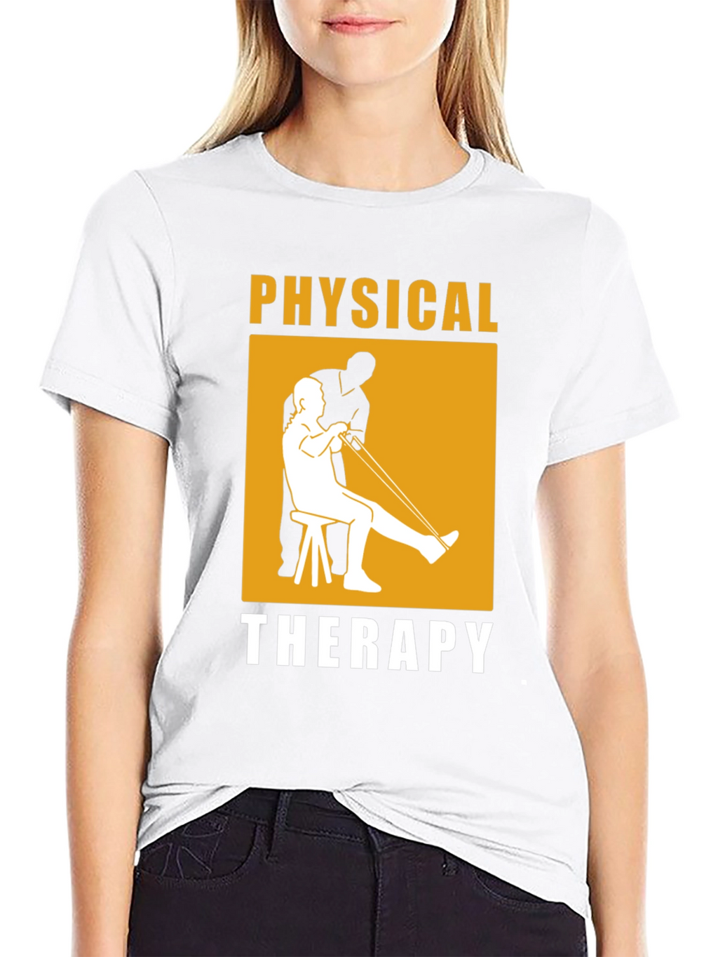 Physical Therapy Black Graphic T-Shirt