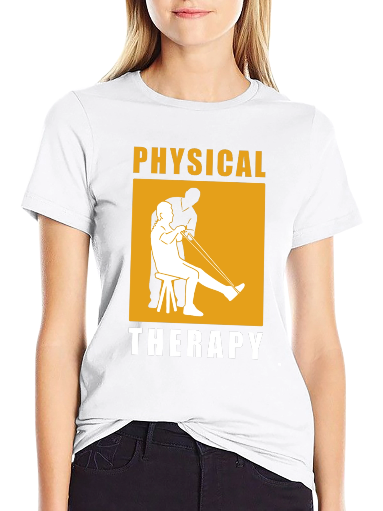 Physical Therapy Black Graphic T-Shirt