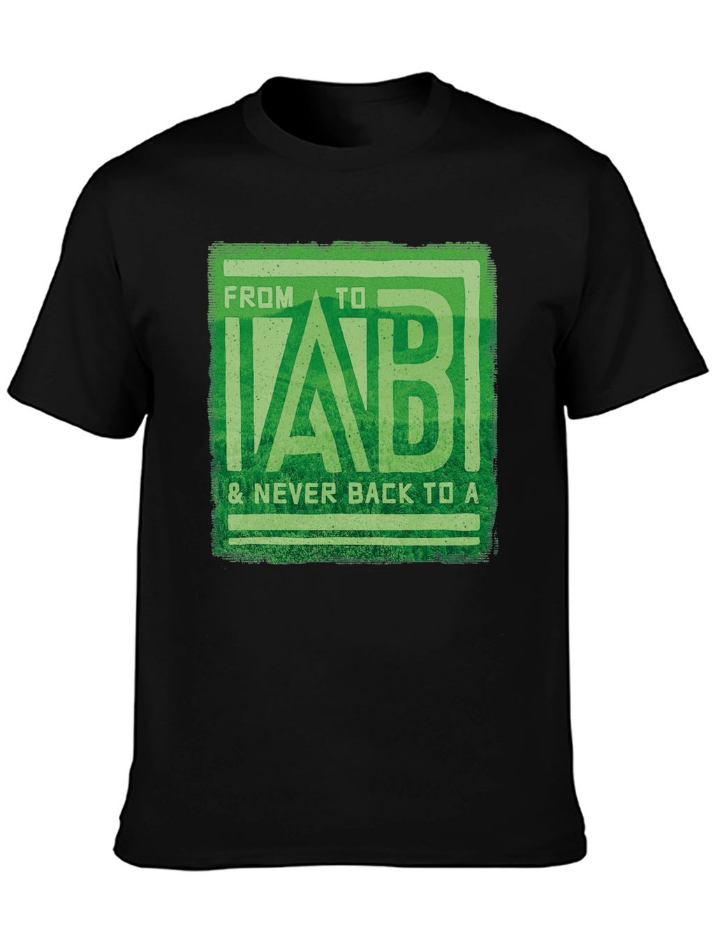 From B to LAB Mens Black T-Shirt
