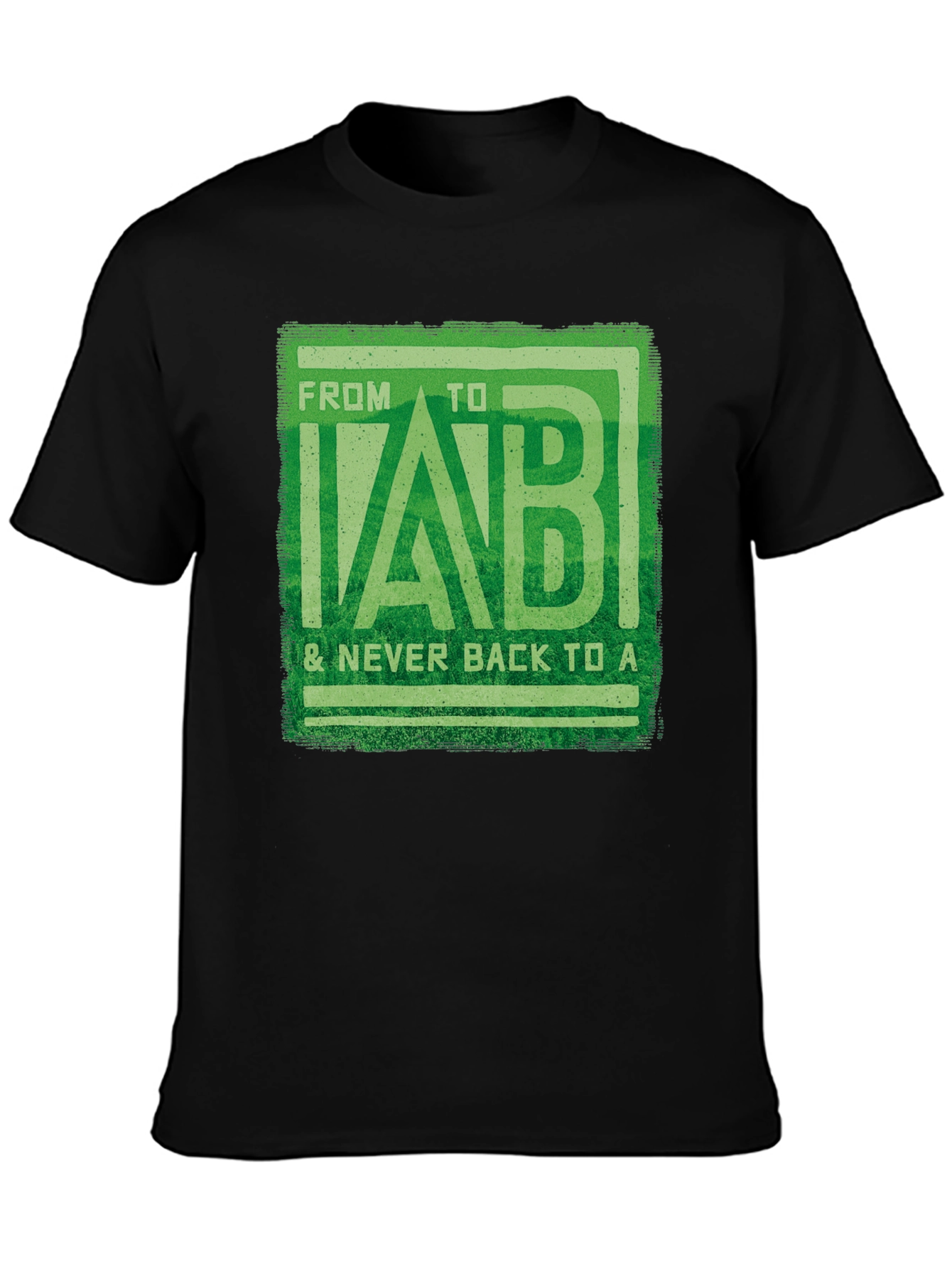 From B to LAB Mens Black T-Shirt