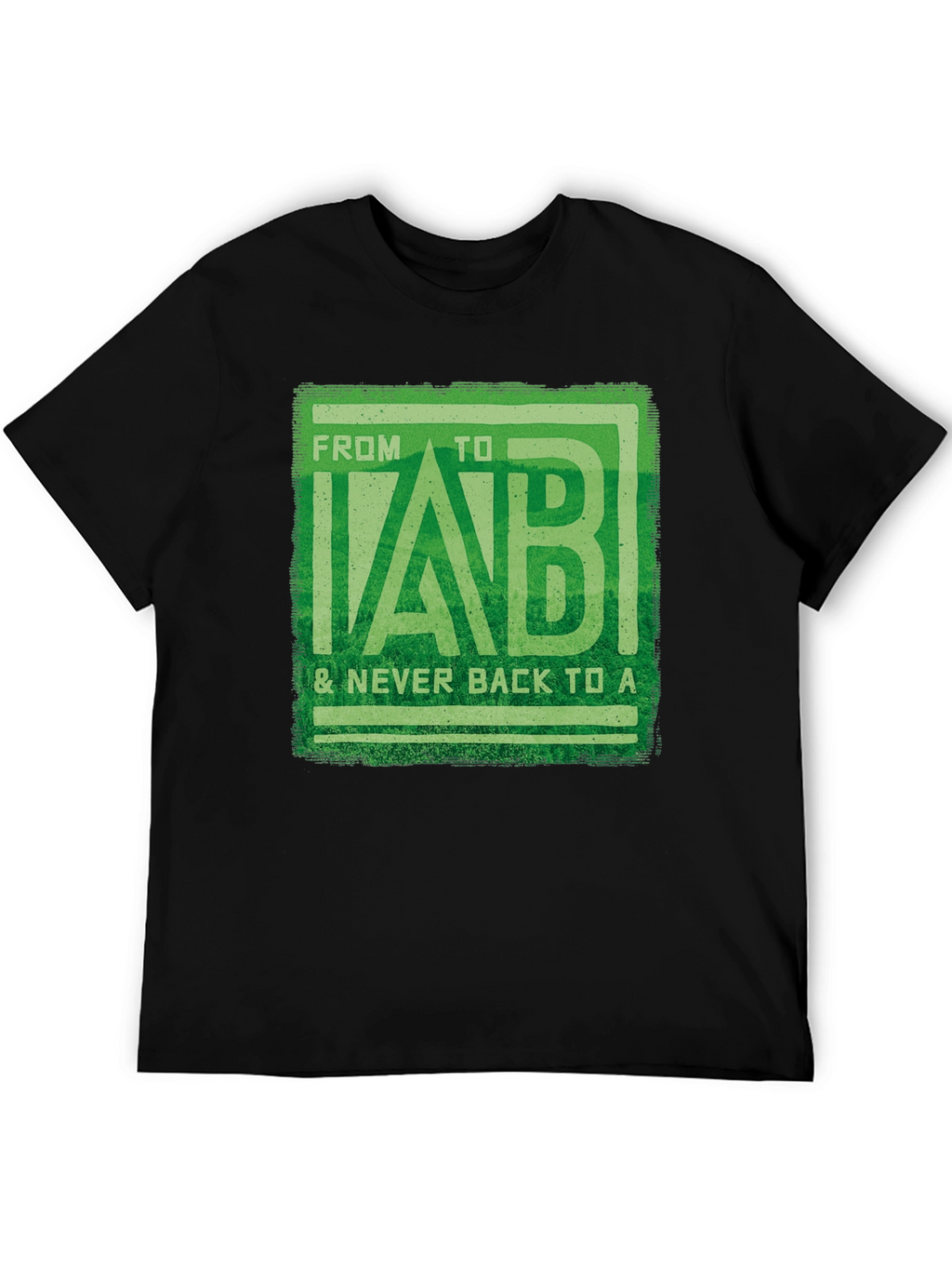 From B to LAB Mens Black T-Shirt