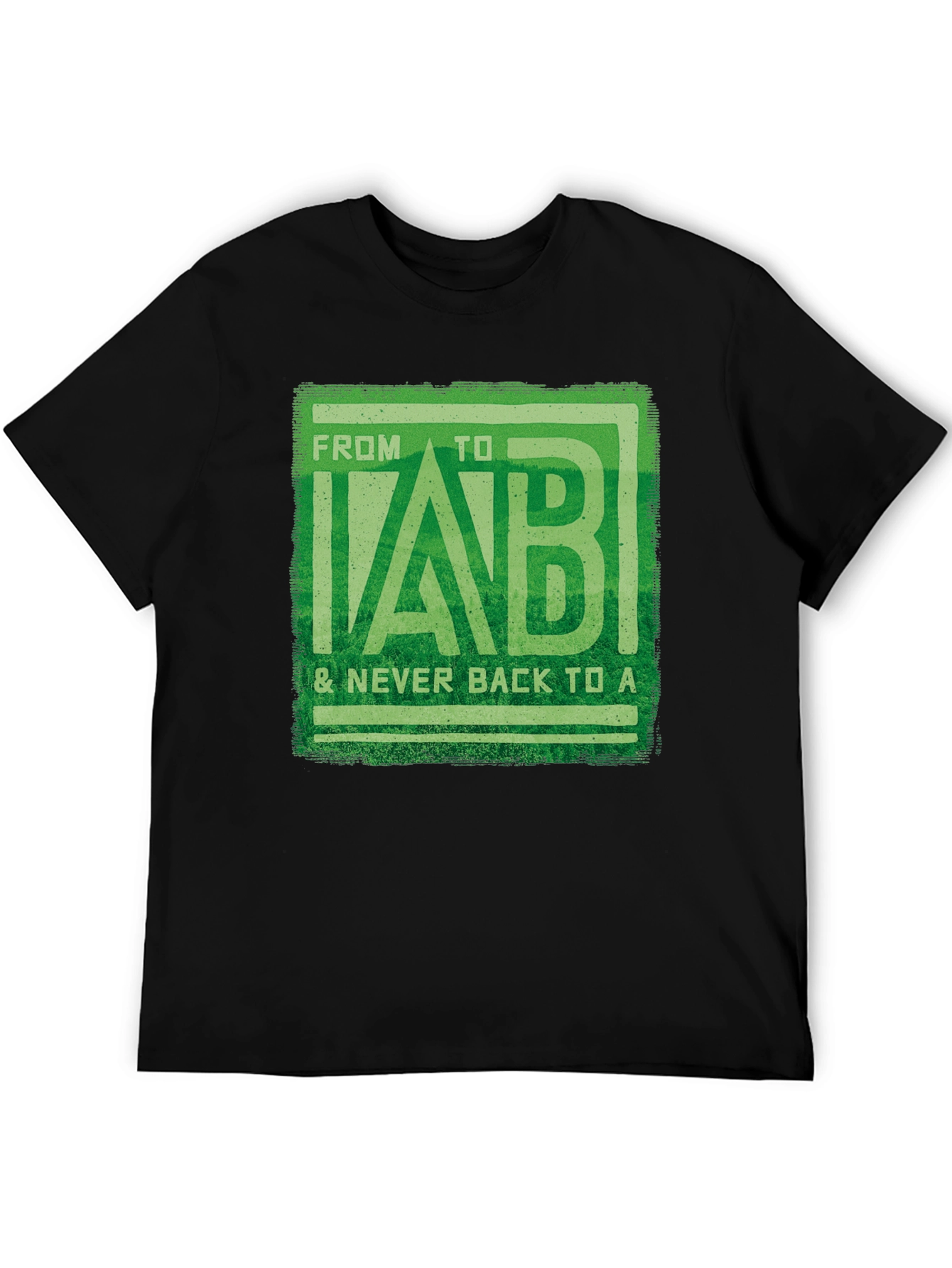 From B to LAB Mens Black T-Shirt