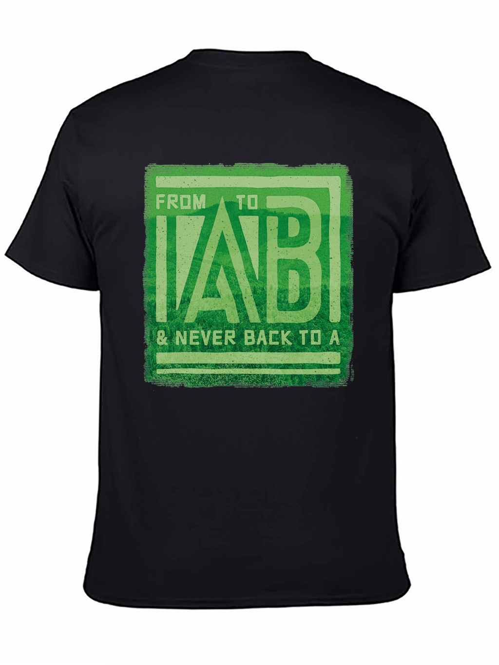 From B to LAB Mens Black T-Shirt