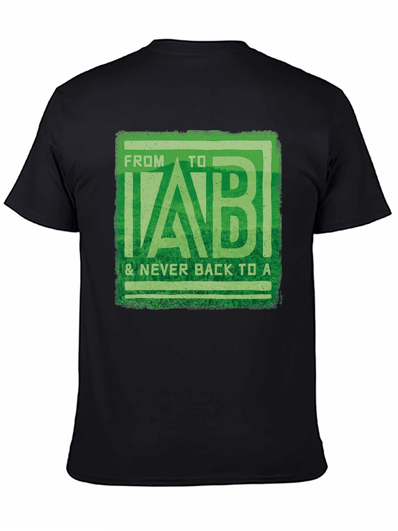 From B to LAB Mens Black T-Shirt