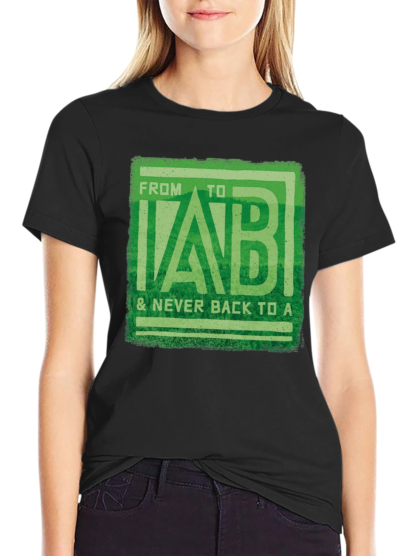 From B to LAB Mens Black T-Shirt