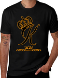Crown K Graphic Black T-Shirt