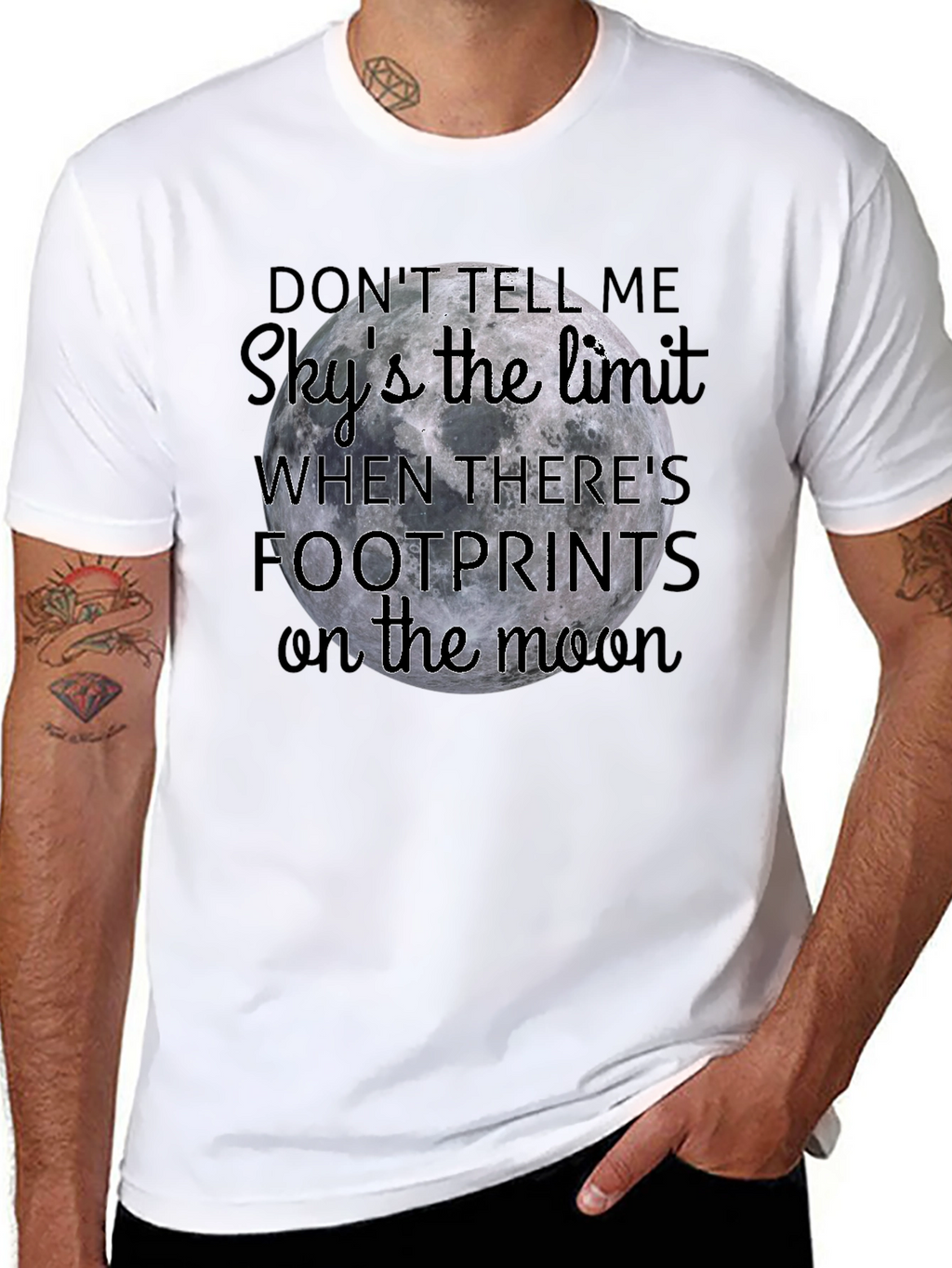 Moon Footprints Graphic Tee