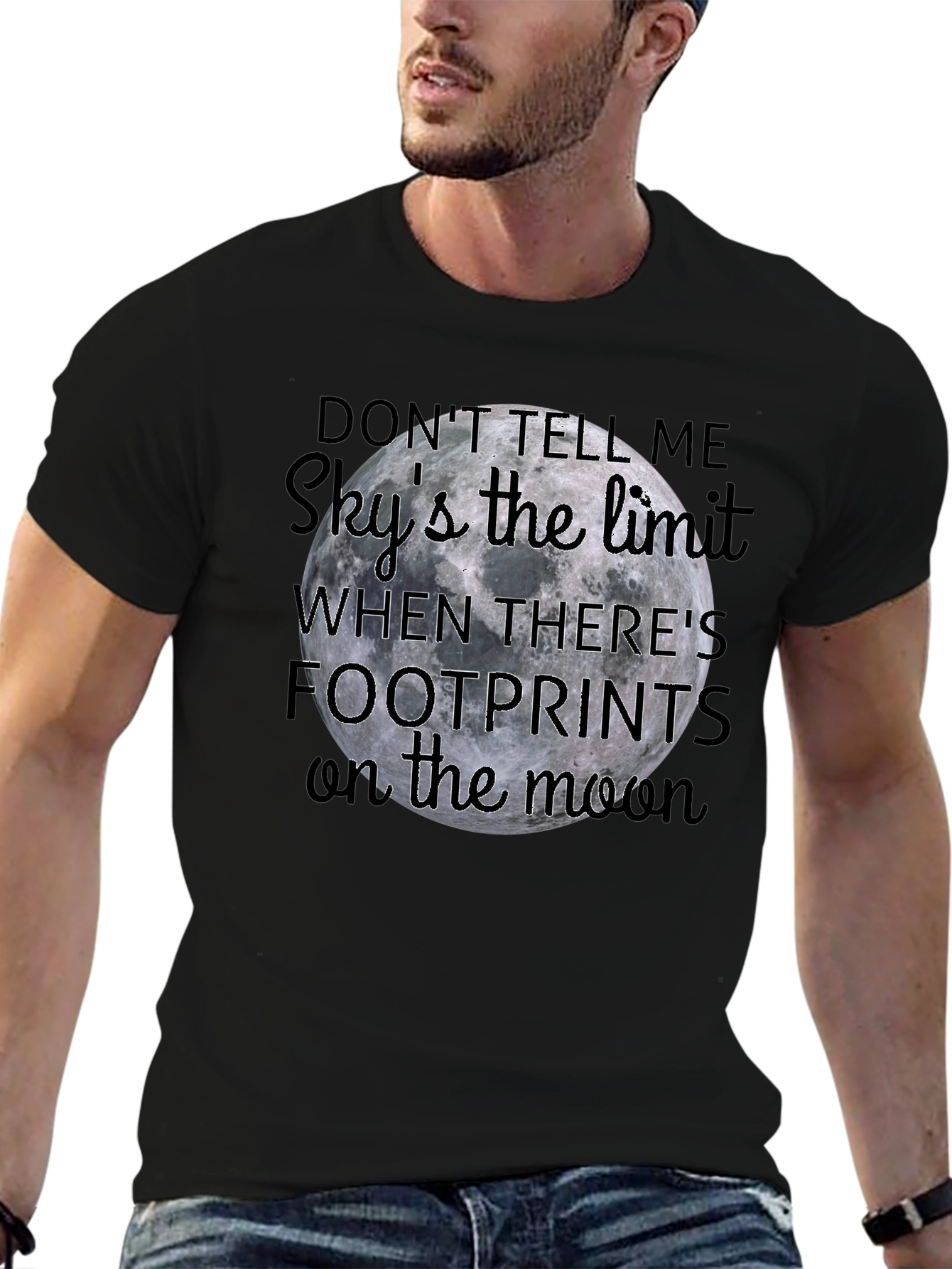 Moon Footprints Graphic Tee