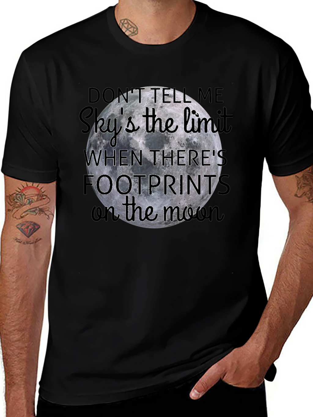 Moon Footprints Graphic Tee