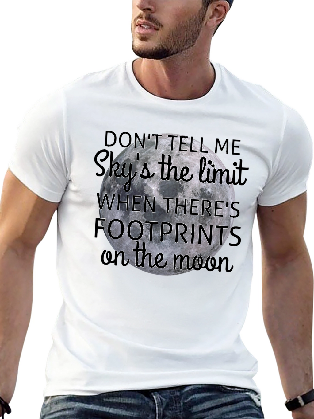 Moon Footprints Graphic Tee