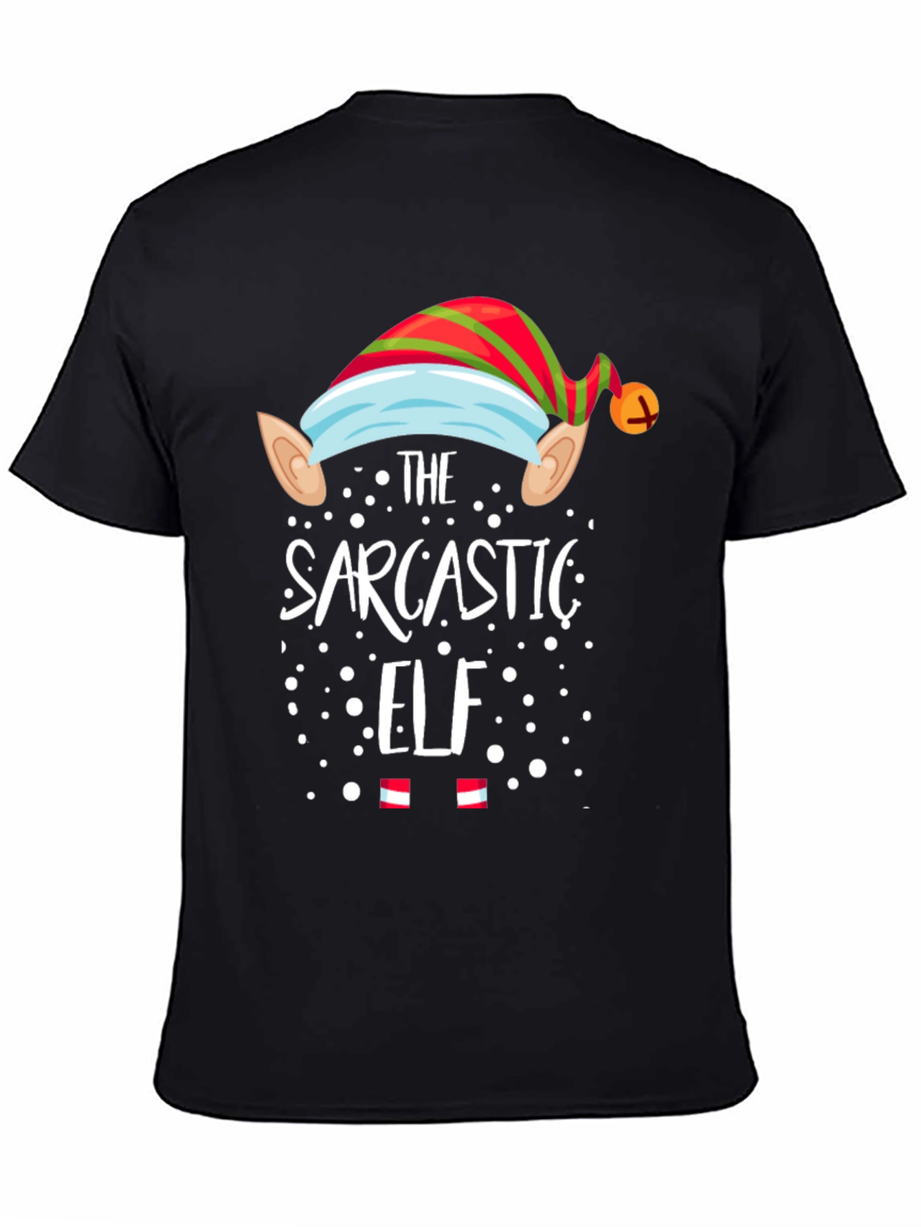 Sarcastic Elf Christmas Graphic Tee
