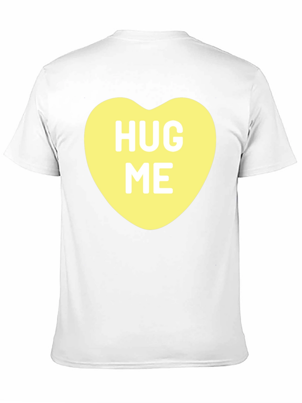 Hug Me Candy Heart Black T-Shirt Valentines Day