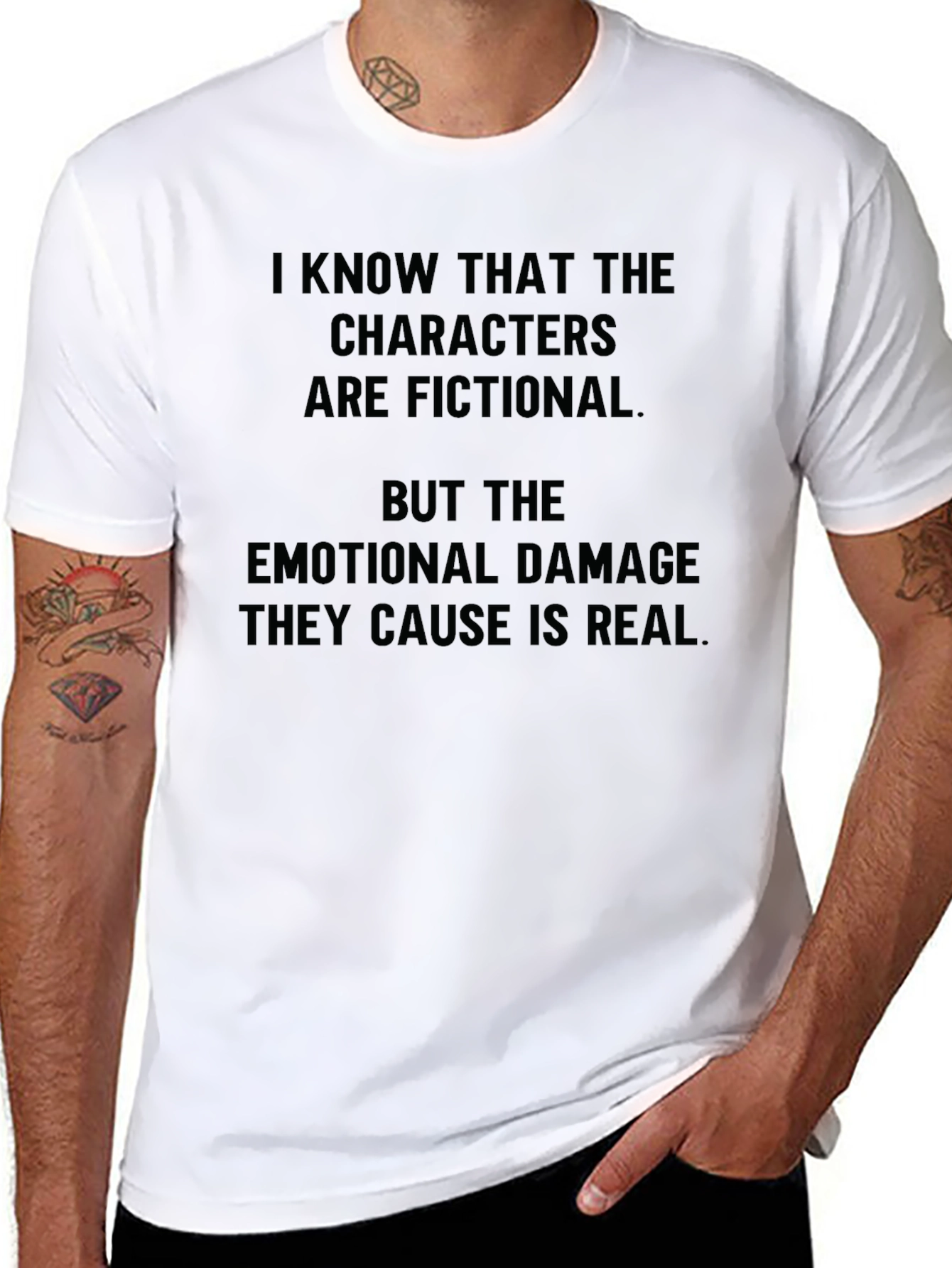 Fictional Characters Emotional Damage T-Shirt