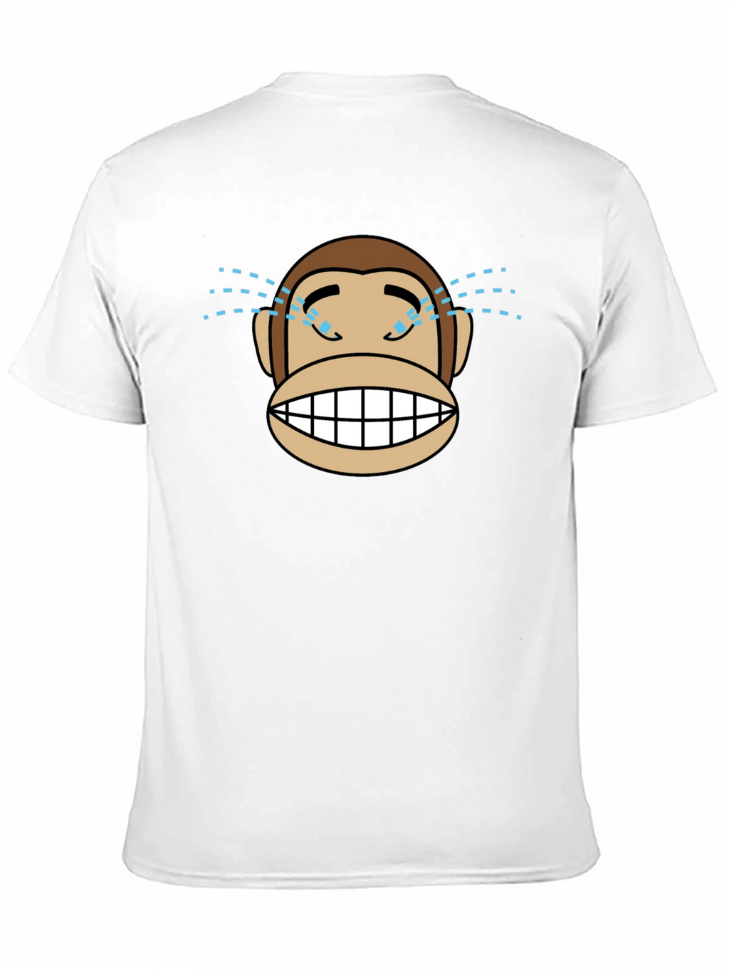 Monkey Crying Tears of Joy T-Shirt - Black