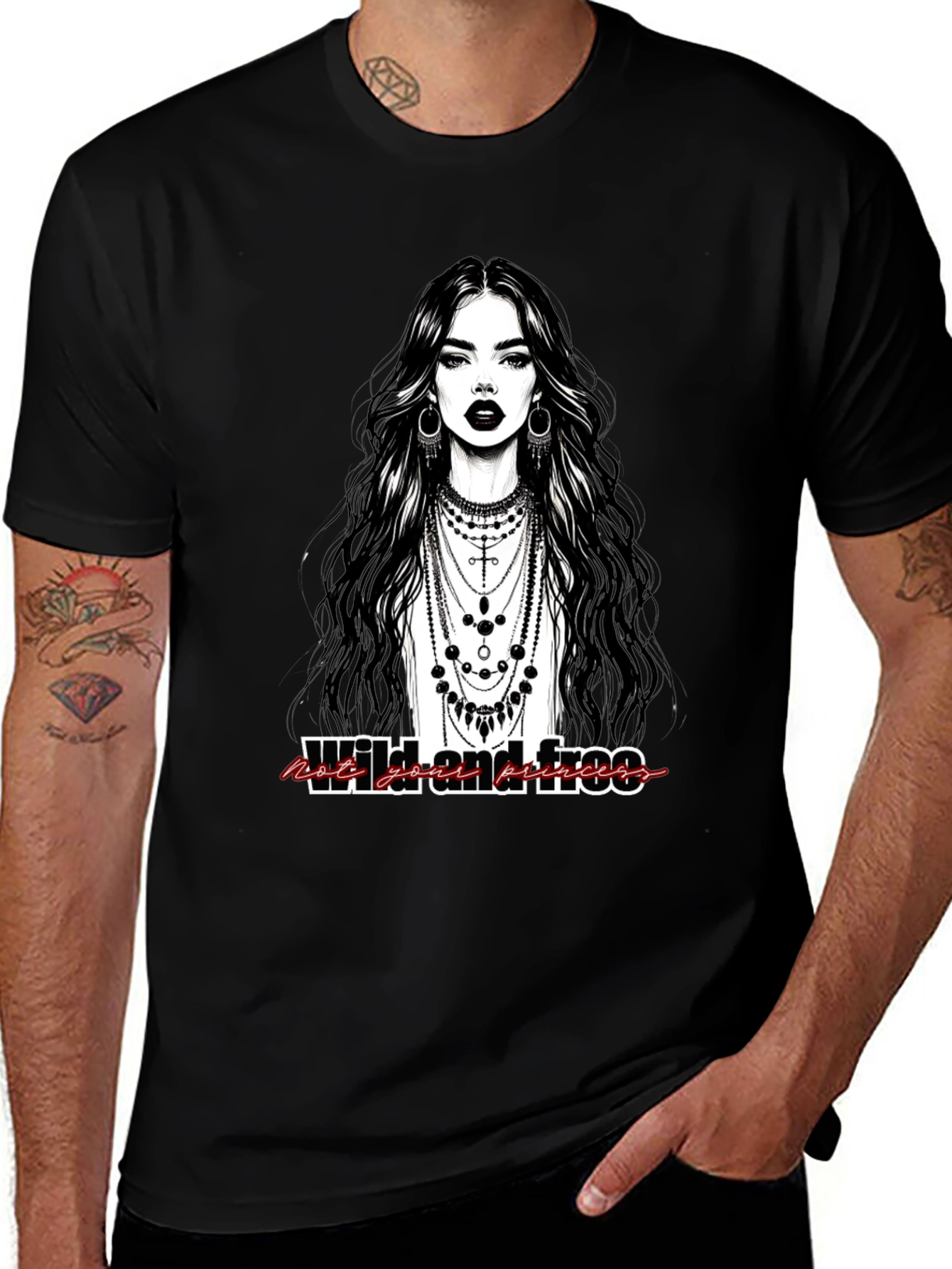 Wild & Free Graphic Tee - Modern Bohemian Style