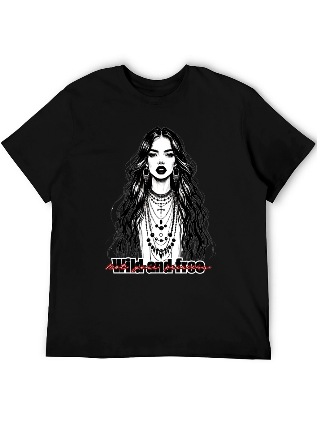 Wild & Free Graphic Tee - Modern Bohemian Style