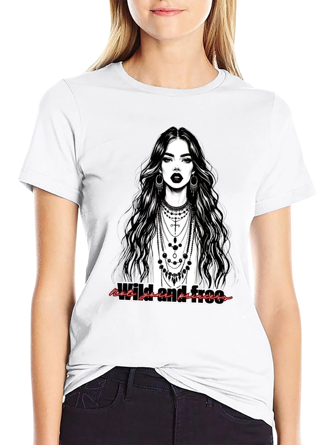Wild & Free Graphic Tee - Modern Bohemian Style