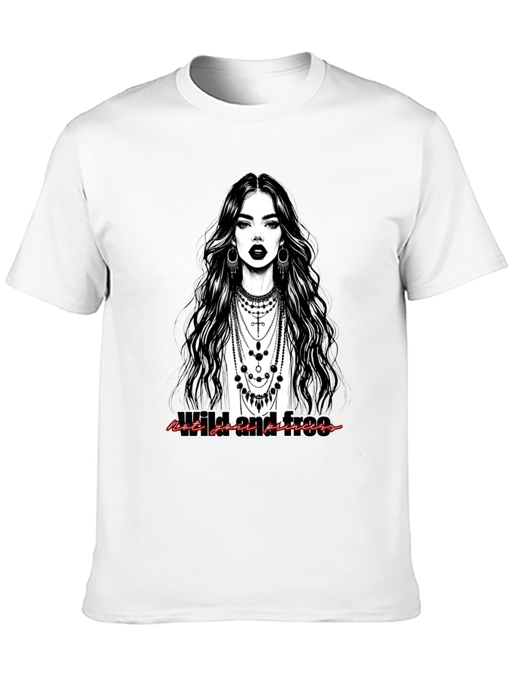 Wild & Free Graphic Tee - Modern Bohemian Style
