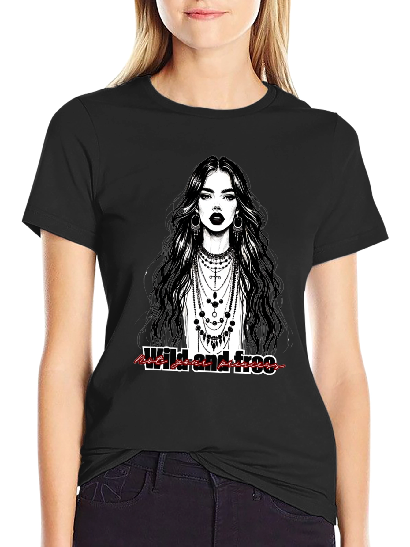 Wild & Free Graphic Tee - Modern Bohemian Style