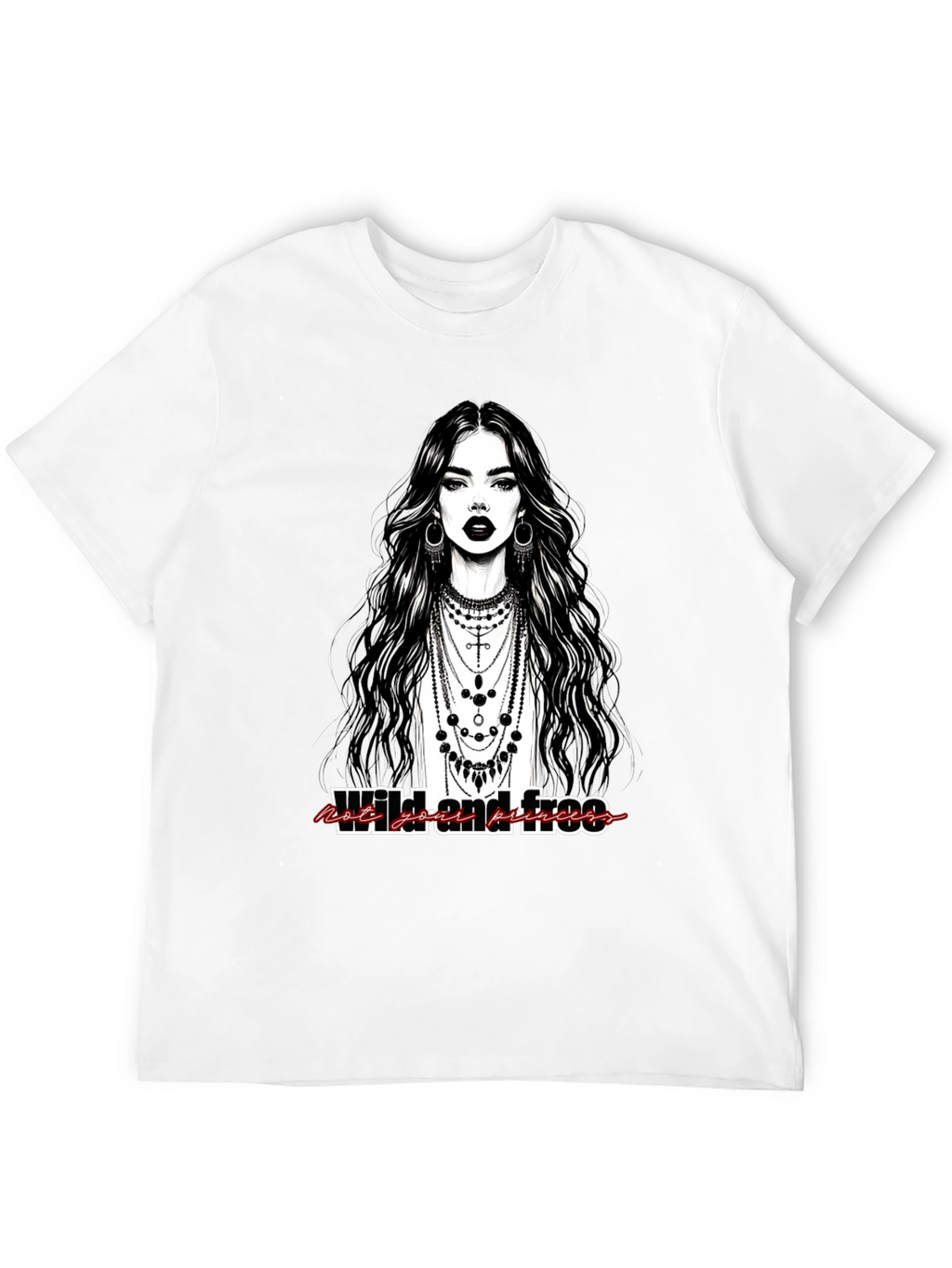 Wild & Free Graphic Tee - Modern Bohemian Style