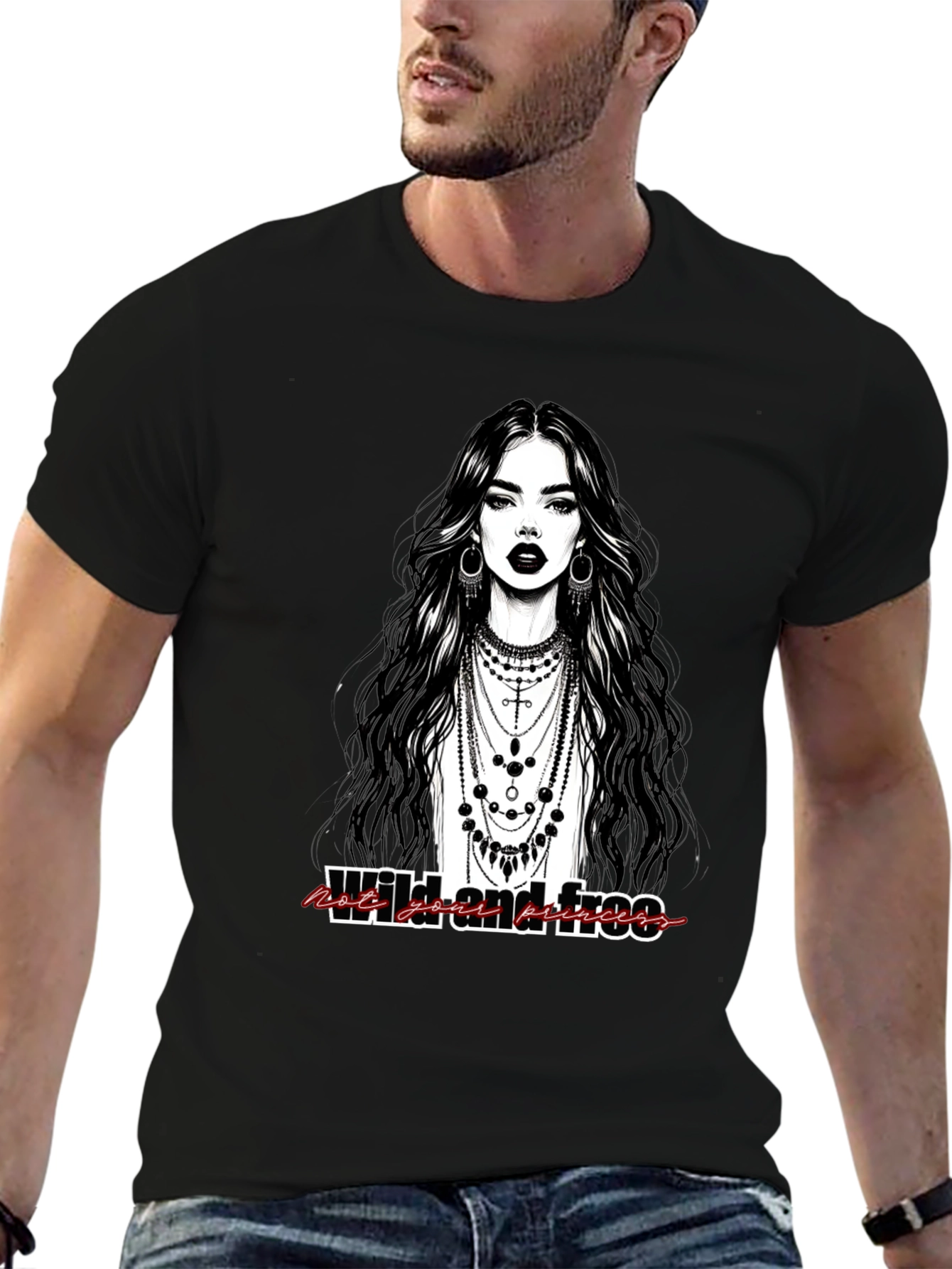 Wild & Free Graphic Tee - Modern Bohemian Style