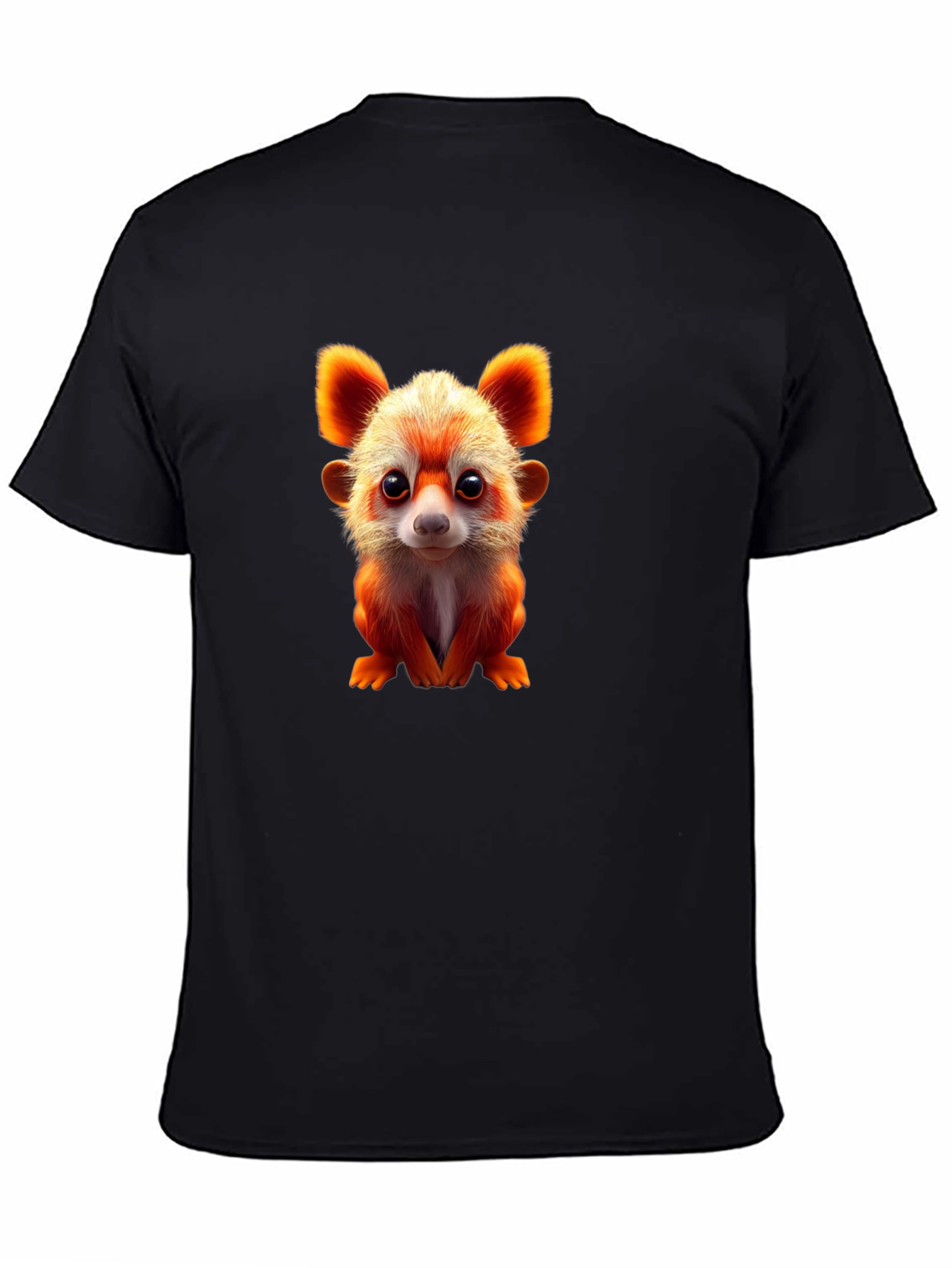 Cute Red Panda Graphic Tee - Unisex Soft Black Shirt