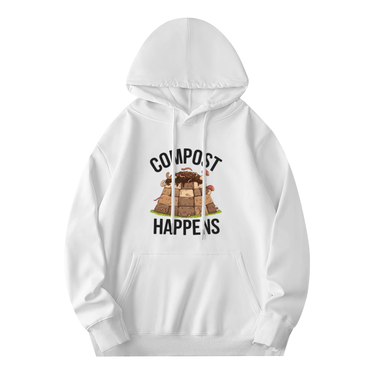 Compost Life Hoodie - Organic Gardening Graphic Sweatshirt for Eco Gardeners