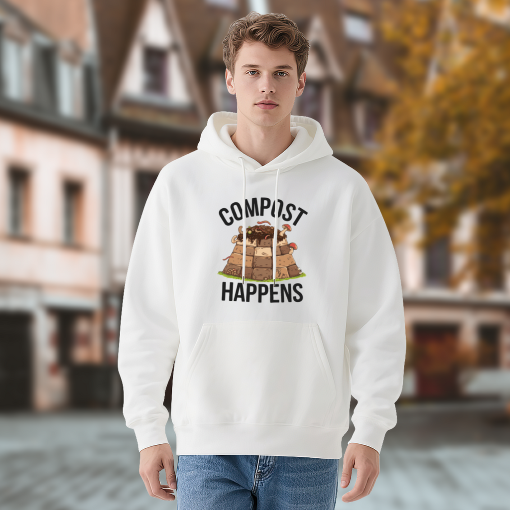 Compost Life Hoodie - Organic Gardening Graphic Sweatshirt for Eco Gardeners