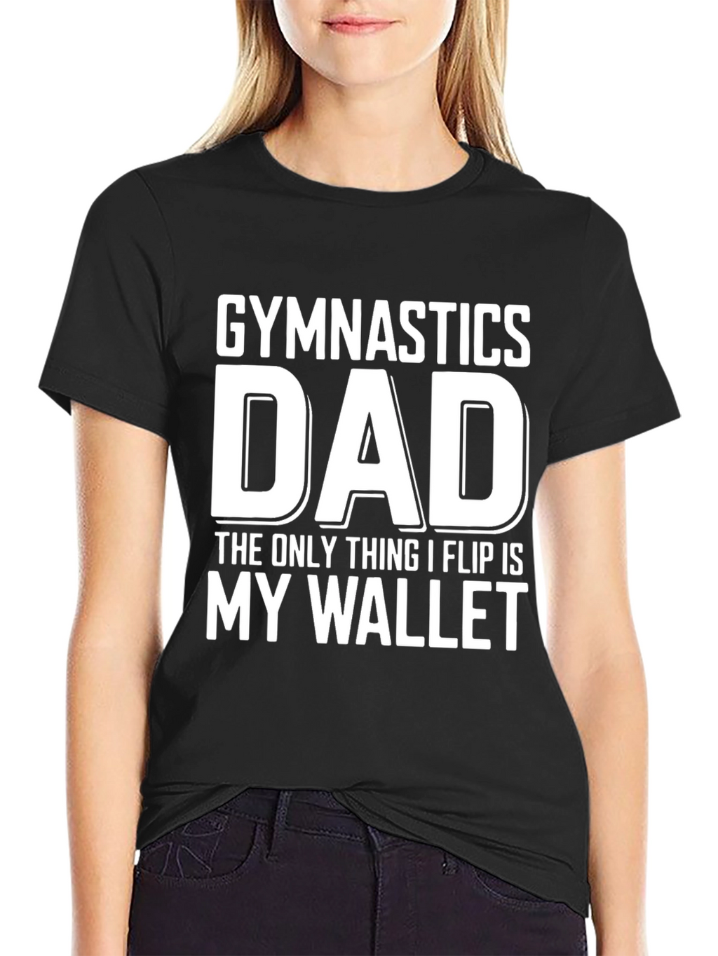 Gymnastics Dad Wallet Flip Funny T-Shirt