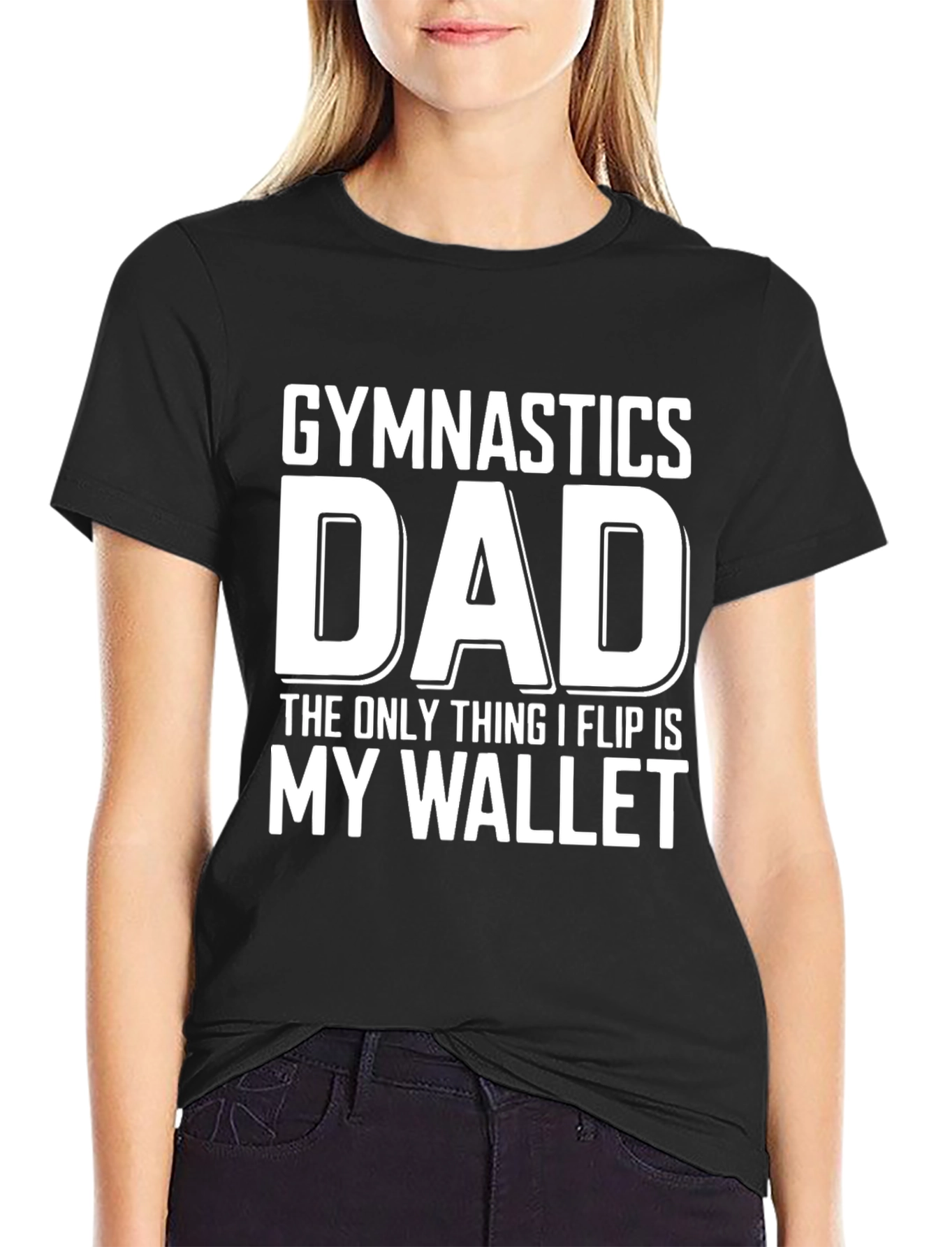 Gymnastics Dad Wallet Flip Funny T-Shirt