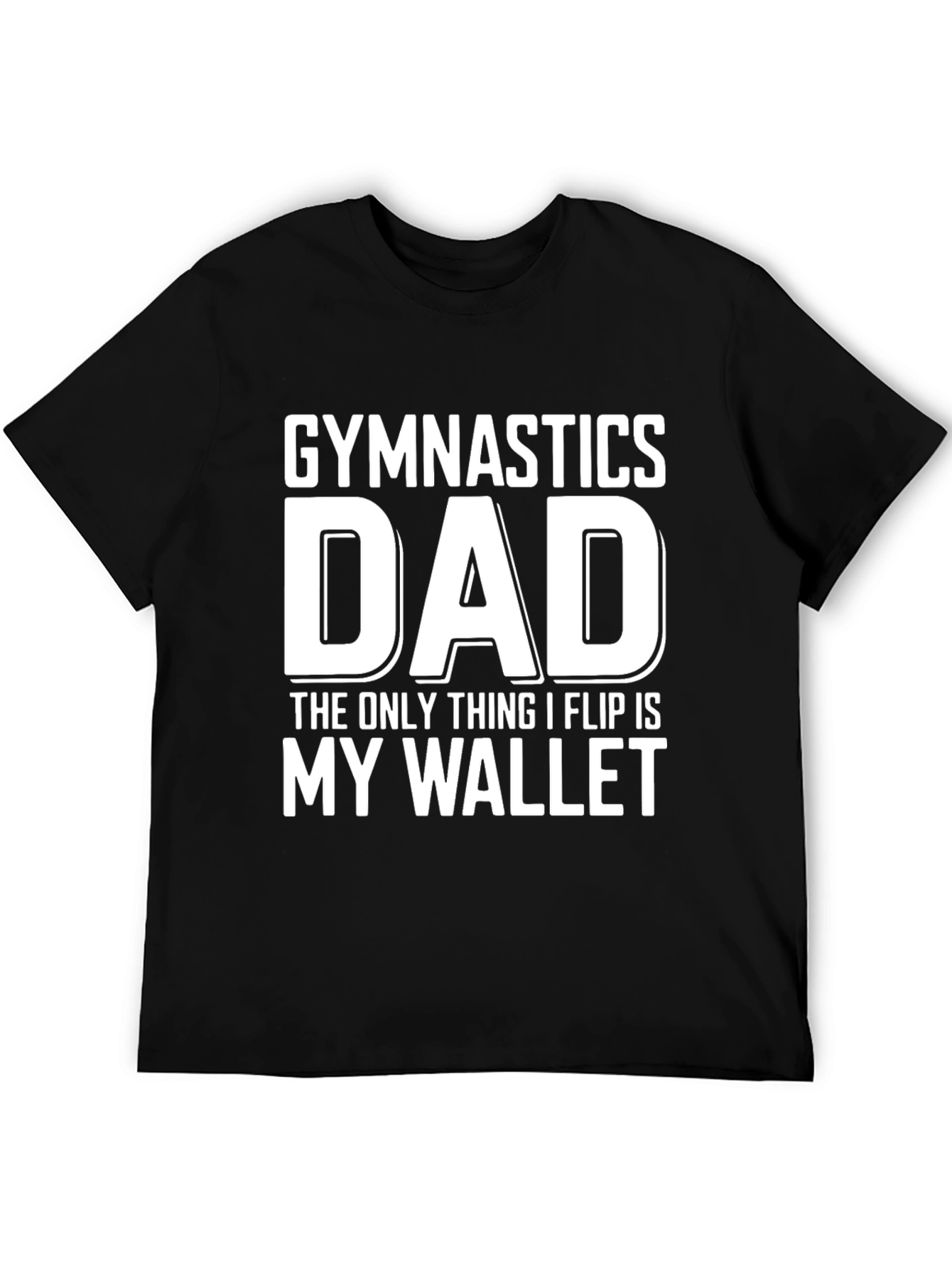 Gymnastics Dad Wallet Flip Funny T-Shirt