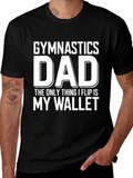 Gymnastics Dad Wallet Flip Funny T-Shirt