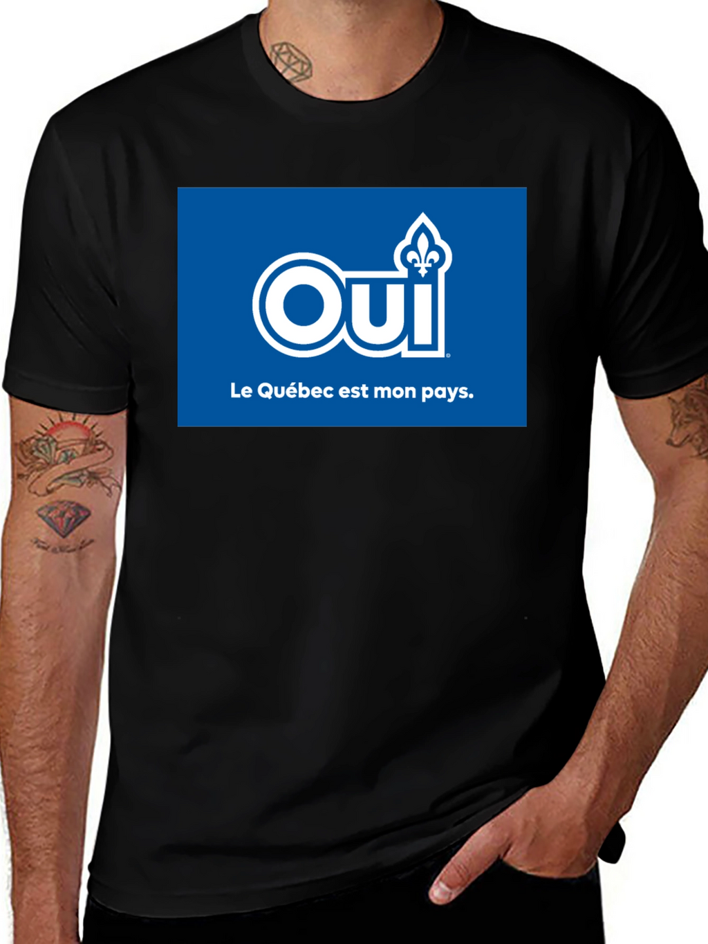 Quebec Oui Le Québec est mon pays T-Shirt