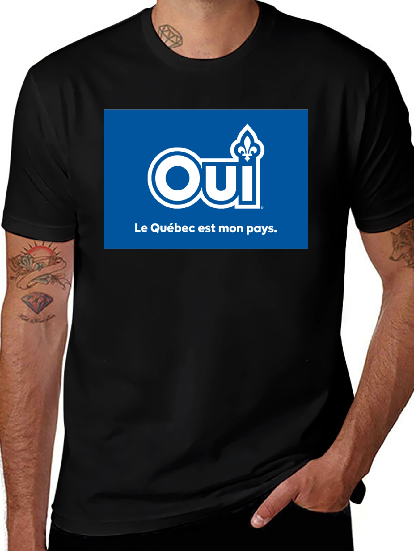 Quebec Oui Le Québec est mon pays T-Shirt