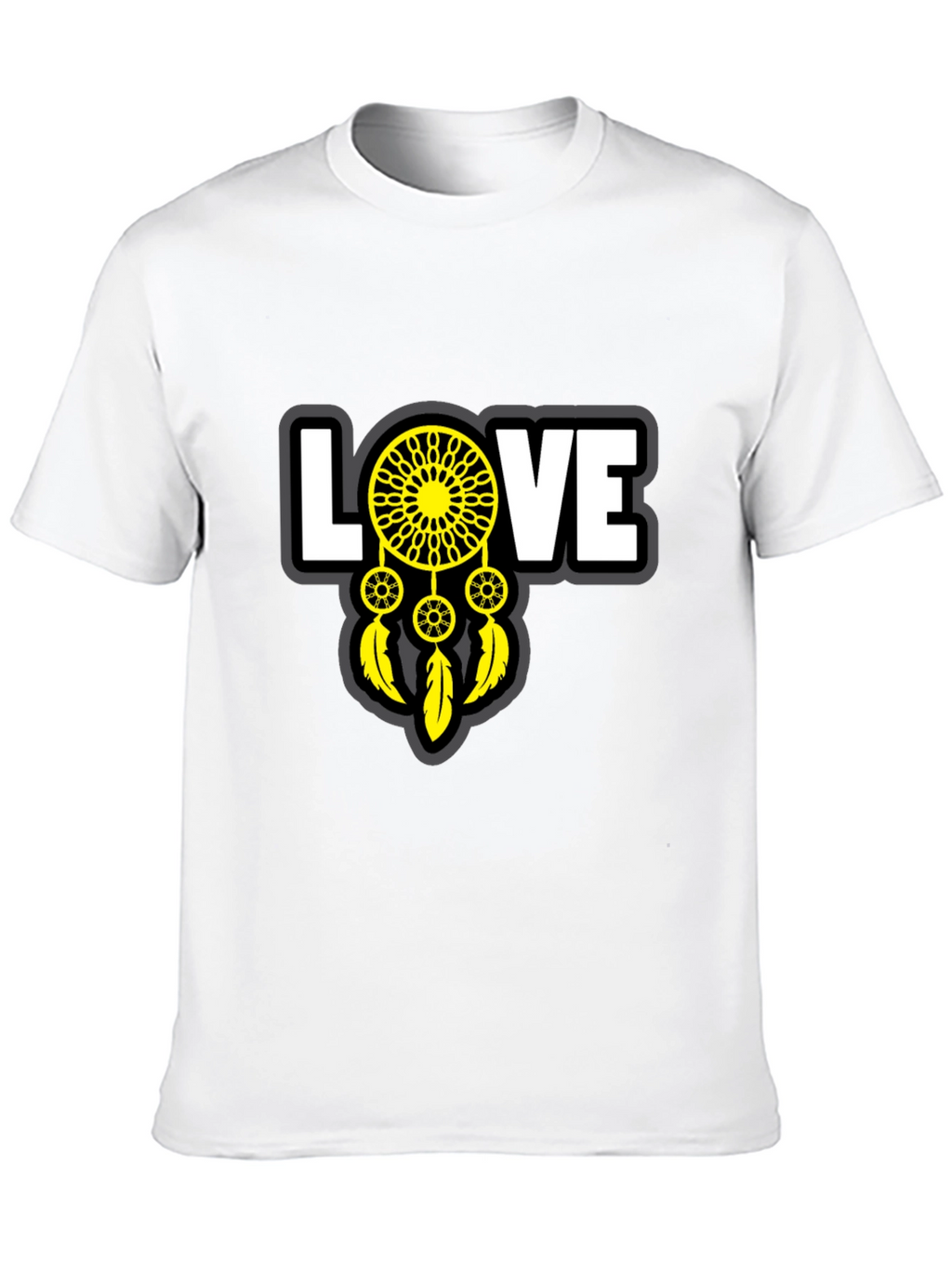 Love Dreamcatcher Graphic T-Shirt - Unisex Black Tee