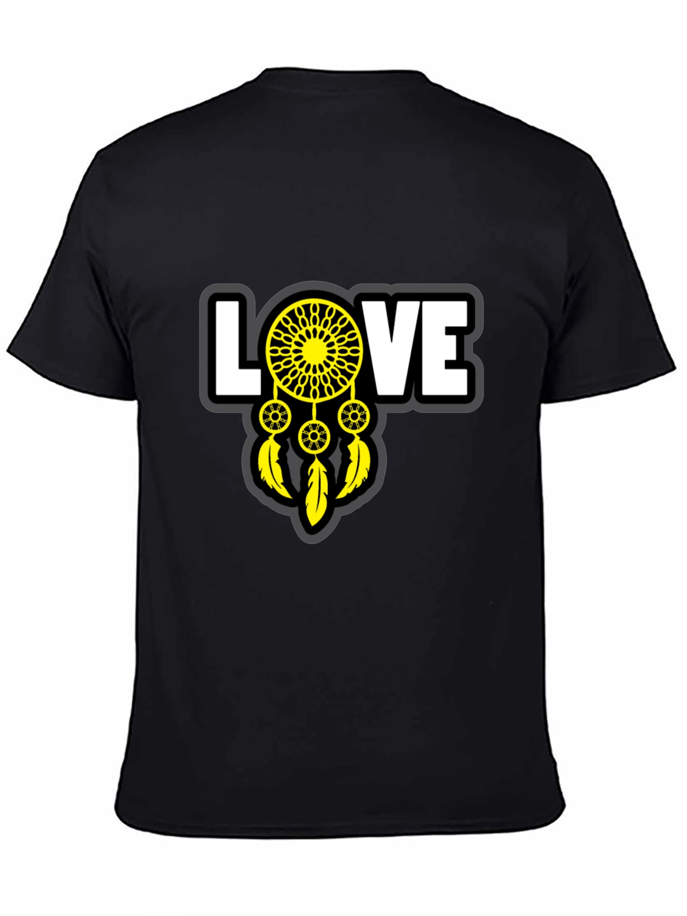 Love Dreamcatcher Graphic T-Shirt - Unisex Black Tee