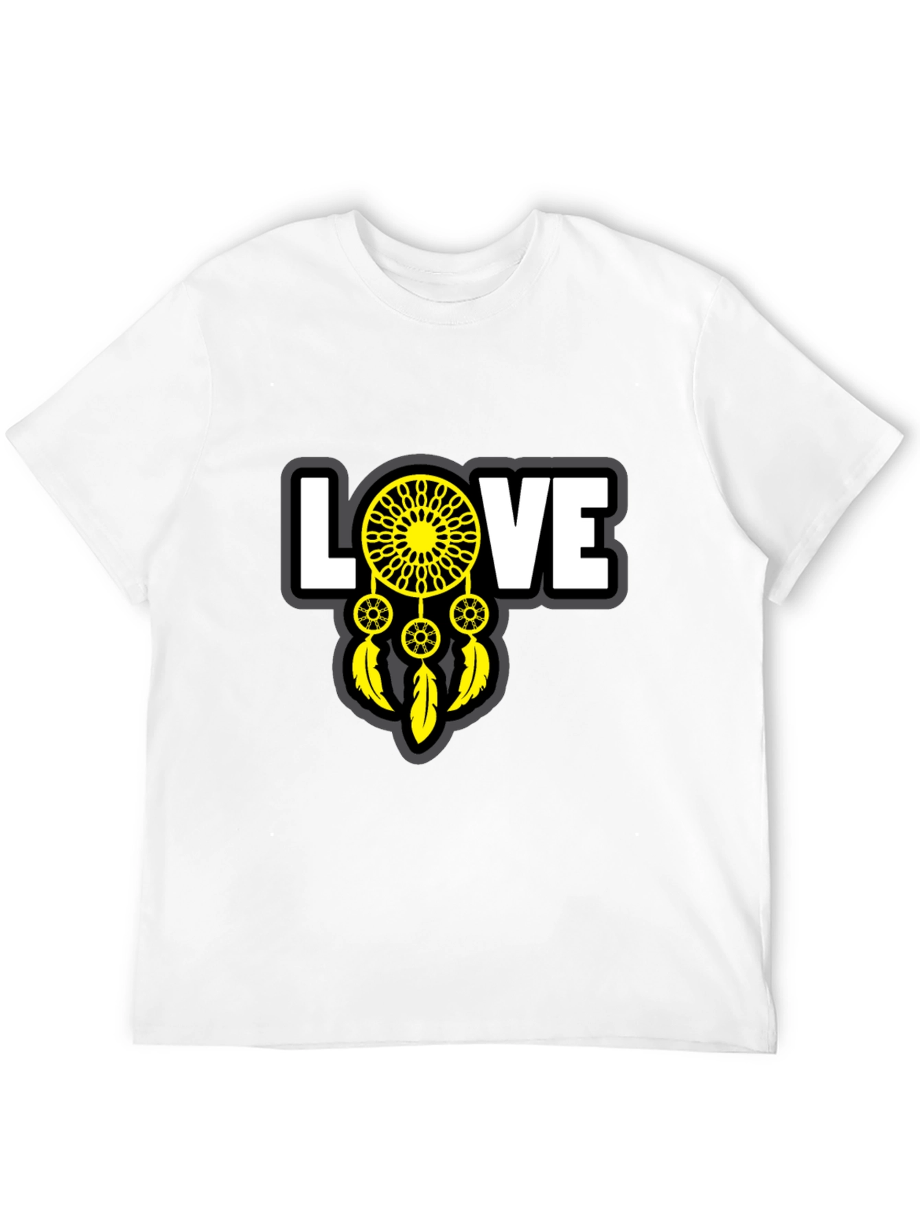 Love Dreamcatcher Graphic T-Shirt - Unisex Black Tee
