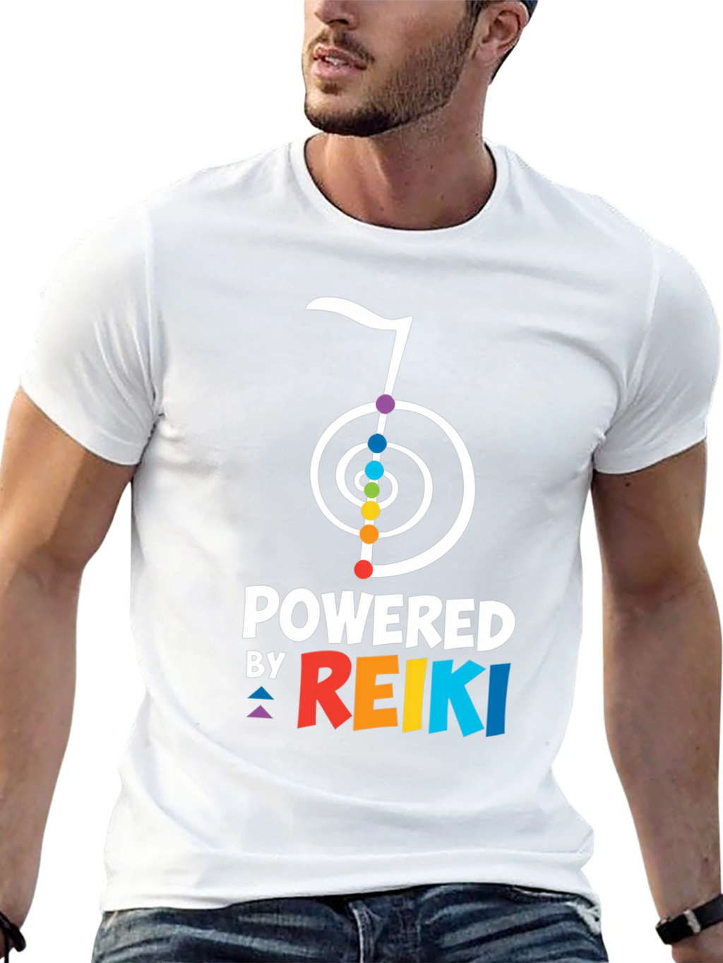 Powered by Reiki Graphic T-Shirt