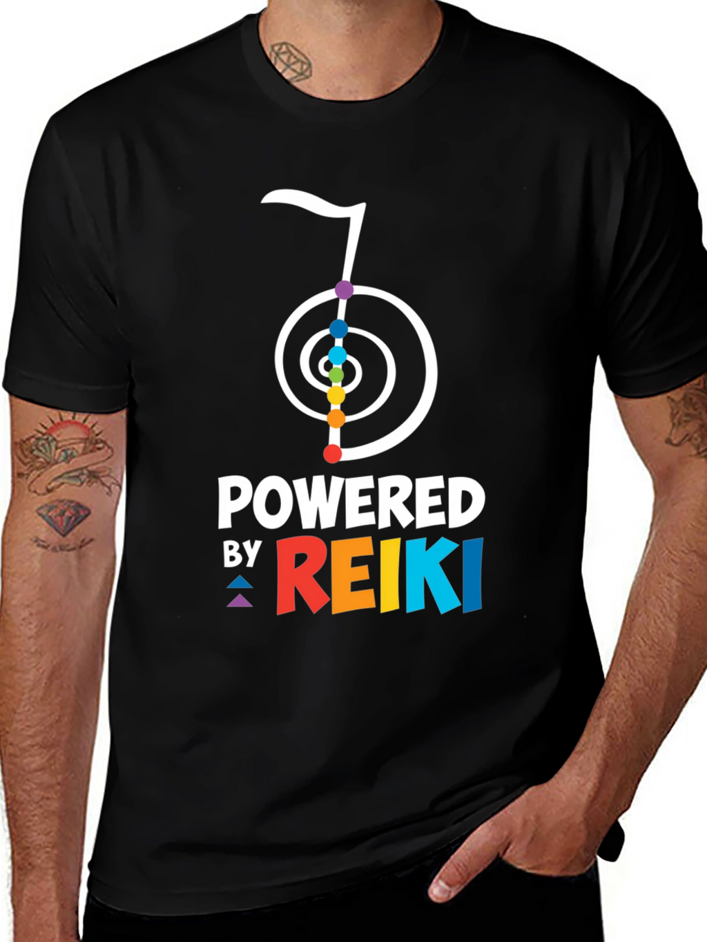 Powered by Reiki Graphic T-Shirt