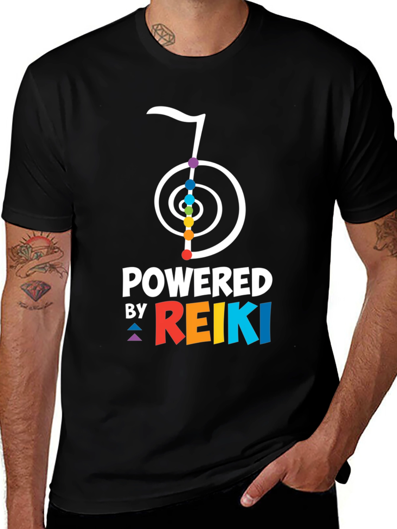 Powered by Reiki Graphic T-Shirt