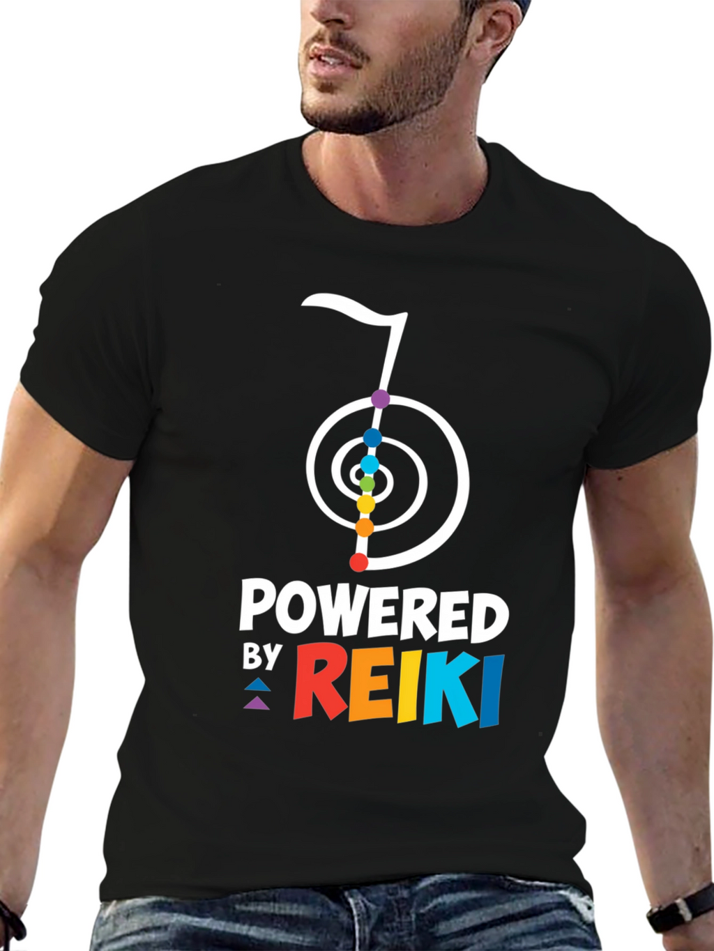 Powered by Reiki Graphic T-Shirt